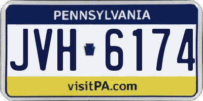 PA license plate JVH6174