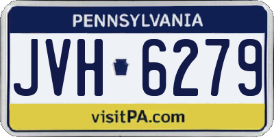 PA license plate JVH6279