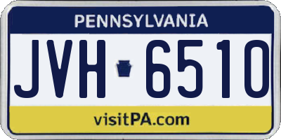 PA license plate JVH6510