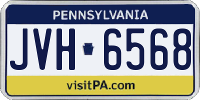 PA license plate JVH6568