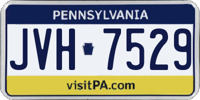 PA license plate JVH7529