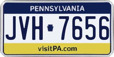 PA license plate JVH7656
