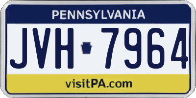 PA license plate JVH7964