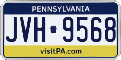 PA license plate JVH9568