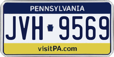 PA license plate JVH9569
