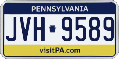 PA license plate JVH9589