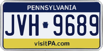 PA license plate JVH9689