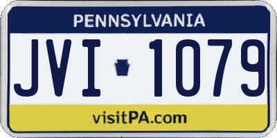 PA license plate JVI1079
