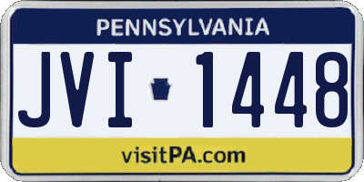 PA license plate JVI1448
