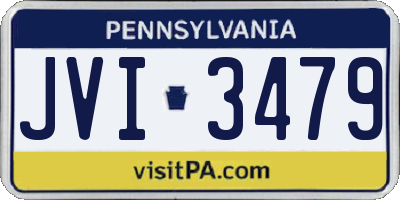 PA license plate JVI3479