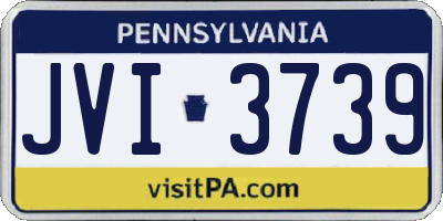 PA license plate JVI3739