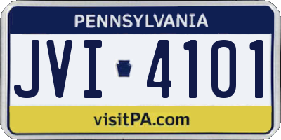 PA license plate JVI4101