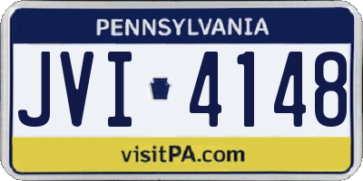 PA license plate JVI4148