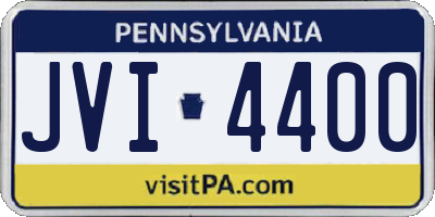 PA license plate JVI4400