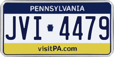 PA license plate JVI4479