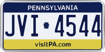 PA license plate JVI4544