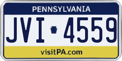 PA license plate JVI4559