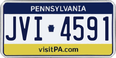 PA license plate JVI4591