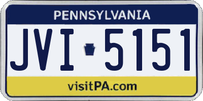 PA license plate JVI5151