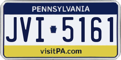 PA license plate JVI5161