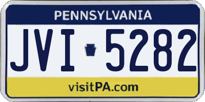 PA license plate JVI5282