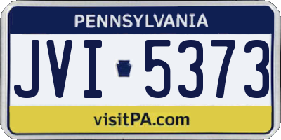 PA license plate JVI5373