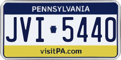 PA license plate JVI5440