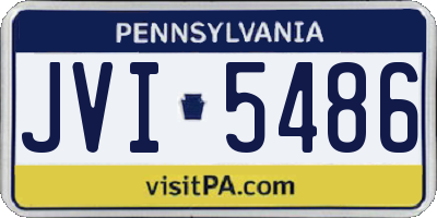 PA license plate JVI5486