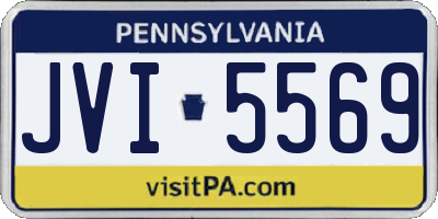 PA license plate JVI5569