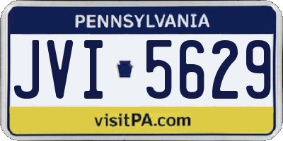 PA license plate JVI5629