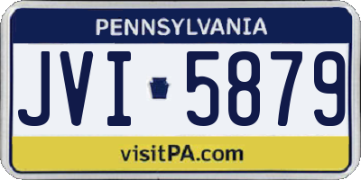 PA license plate JVI5879
