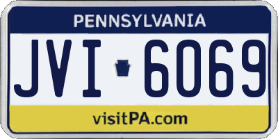 PA license plate JVI6069