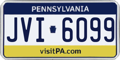 PA license plate JVI6099