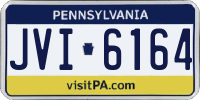 PA license plate JVI6164
