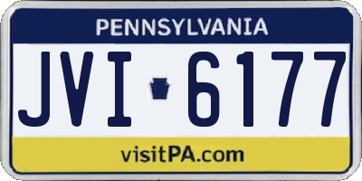 PA license plate JVI6177