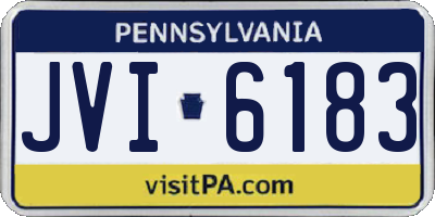 PA license plate JVI6183