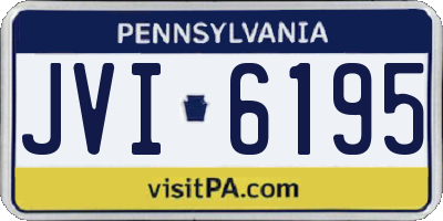 PA license plate JVI6195