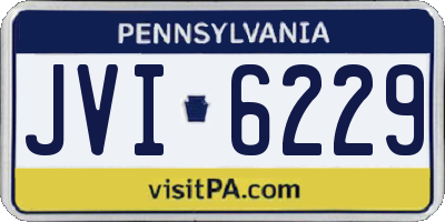 PA license plate JVI6229
