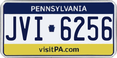 PA license plate JVI6256