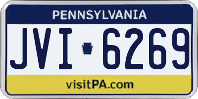 PA license plate JVI6269