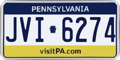 PA license plate JVI6274