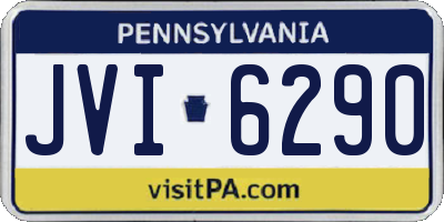PA license plate JVI6290