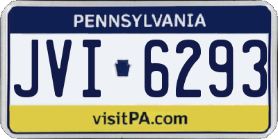 PA license plate JVI6293