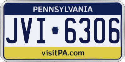 PA license plate JVI6306