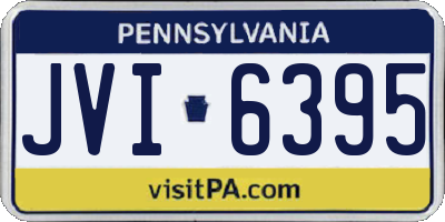 PA license plate JVI6395