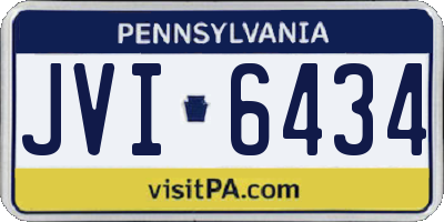 PA license plate JVI6434