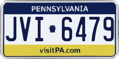 PA license plate JVI6479