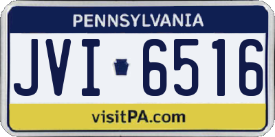PA license plate JVI6516