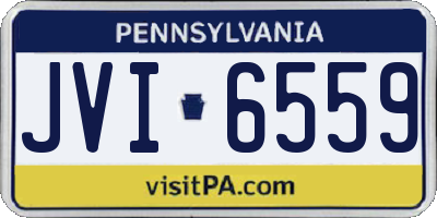 PA license plate JVI6559