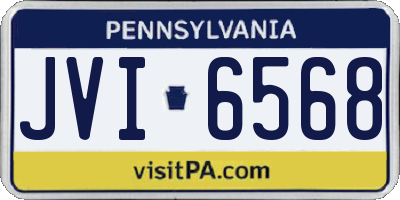PA license plate JVI6568